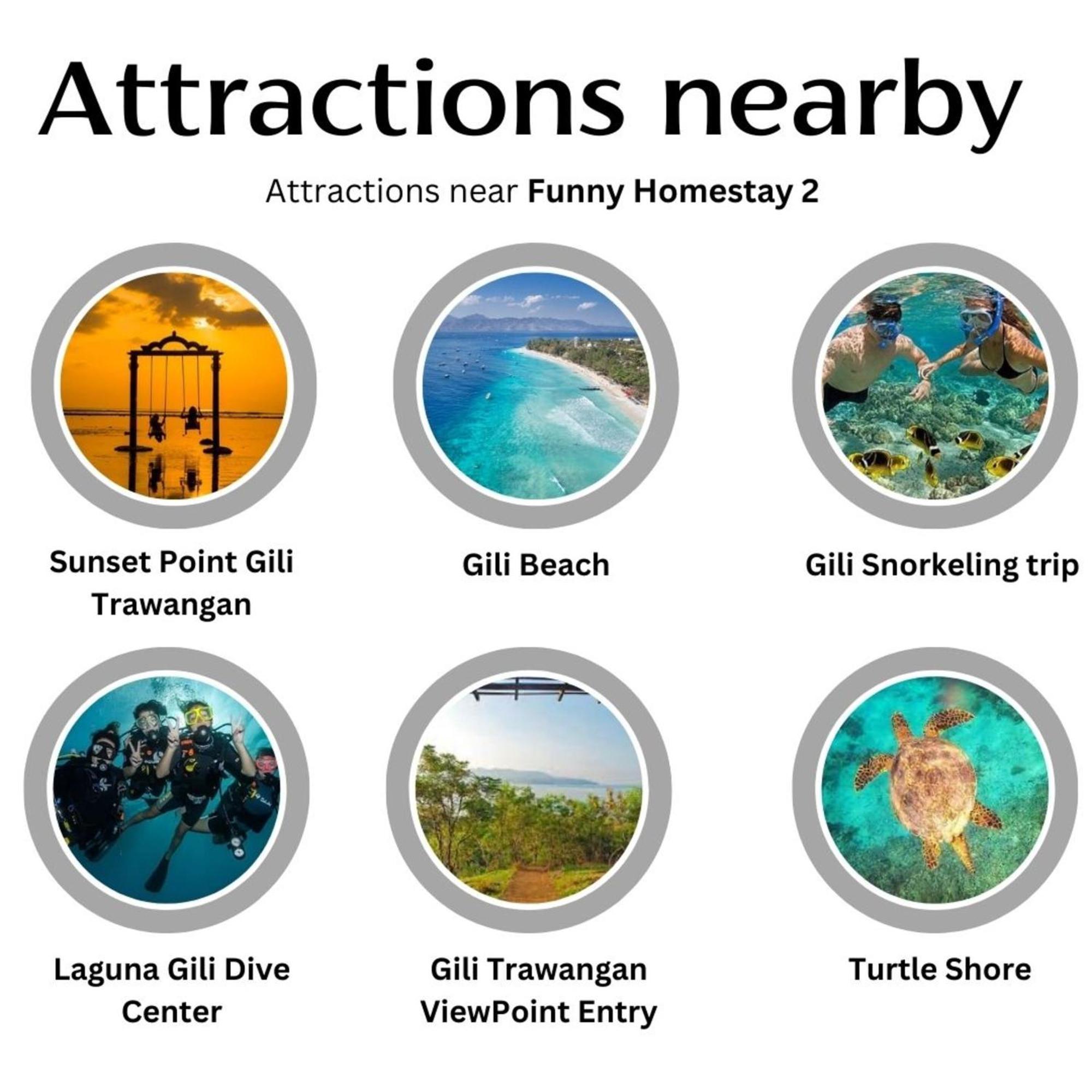 Funny Homestay 2 Гили Траванган Экстерьер фото
